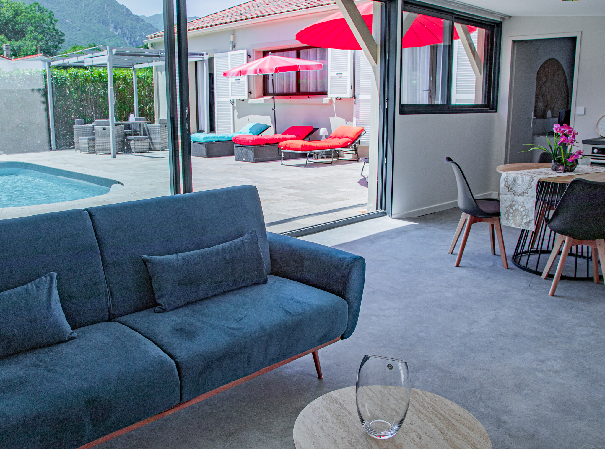 Cuisine équipée de l'appartement indépendant d'A Casa Serena