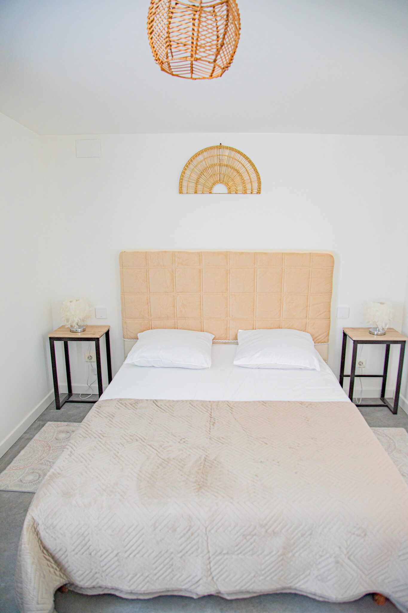 Bedroom of the self-contained apartment with double bed