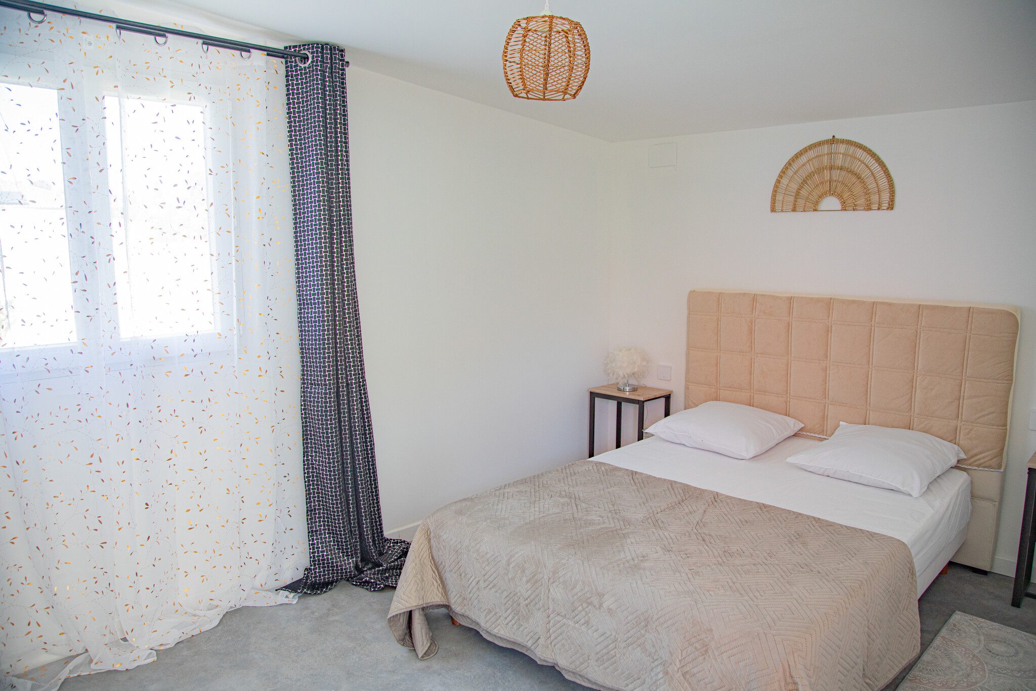 Bedroom of the self-contained apartment, double bed